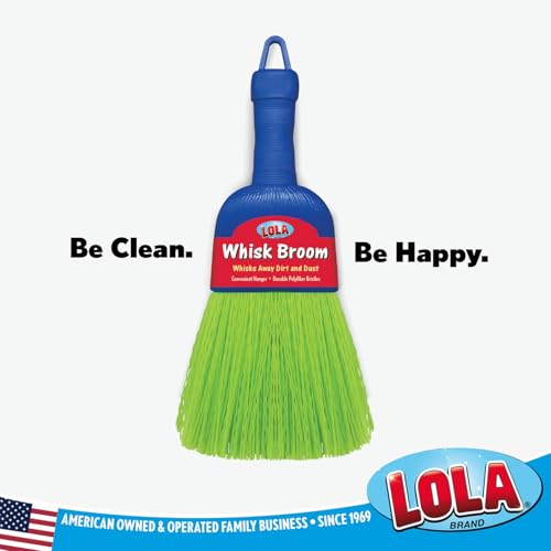 LOLA Whisk Broom, Hand Brush, 72 Pack, Durable Bristles, Whisks Away Dirt & Debris, Compact, Hang Hole for Easy Storage, Indoor/Outdoor - size: 72 Pack, style: Classic