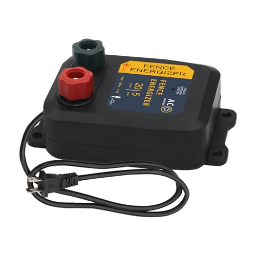 PE5 Electric Fence Energizer 0.20 Joule,20 Acres,Livestock Fence Chargers for Containing Pets and Preventing Wild Animals Intruding - color: 0.20 Joule