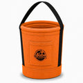 Graintex Tapered Canvas Bucket 12"x10"x15", Utility Tool Bucket One Inside Pocket, Reinforced Base & Carry Handle, Ripstop Canvas - Tan - color: Tan