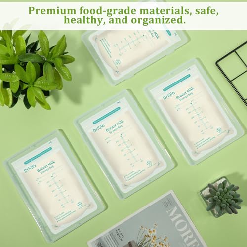 18 Pcs Clear Flat Breast Milk Freezer Storage Organizer Space Saving Breastmilk Storage Breastmilk Freezer Tray Breastfeeding Bag Organization, 7.48 x 5.11 x 0.67 in