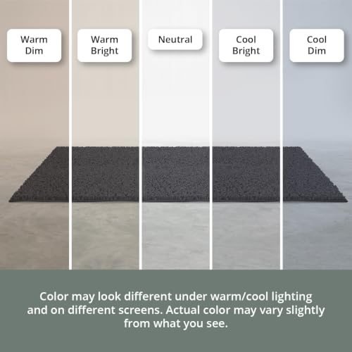 MAYSHINE Chenille Plush Extra Long Bath Mat Runner, 1 INCH Pile, Charcoal Gray, 59x31 inches, Machine Washable, Non-Slip - color: Charcoal Gray, size: 59"x31" Rectangular