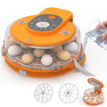 15 Egg Incubator with Side Water Refill, Auto Humidity Control, Automatic Egg Turner, Adjustable Temperature, Egg Candler, 2 Trays for Chicken, Duck, Quail & Goose Eggs