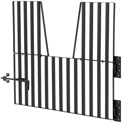 Zonon Horse Stall Door Guards 48" W x 42" H Heavy Duty Steel Yoke Design Stall Gates for Horses or Barns Accessories and Guard