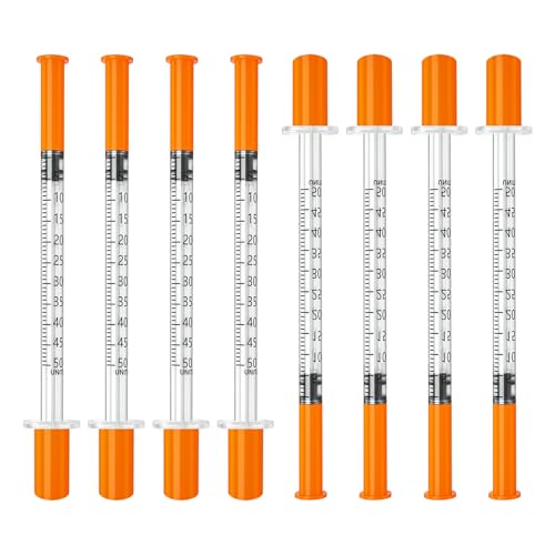 jeringas con agujas para inyectar, 0.5mL 30G 5/16" (8mm), Individually Wrapped, 100 Pack - size: 0.5ml-30G 5/16", style: 100 Pack