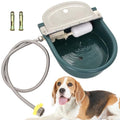 Automatic Water Bowl Livestock Waterer for Horse Cattle Goat Sheep Dog | Float Valve Auto-Fill | Outdoor Water Trough with Drainage Hole & 39.37 inch Pipe | Farm Grade