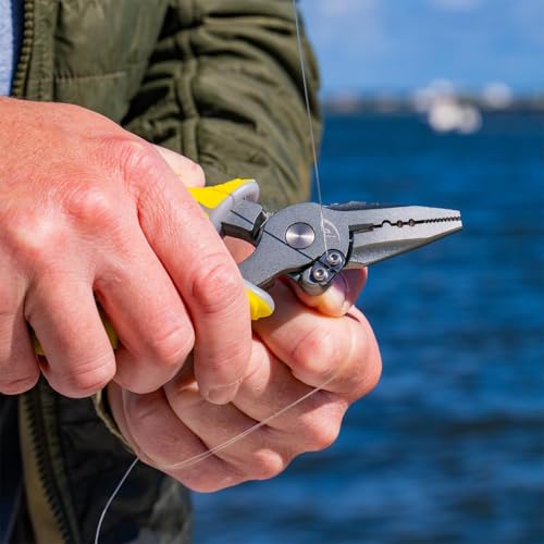 danco Ultimate 6-Piece Fishing Tool Kit with Pliers, Fillet Knife and Puck | 6-Piece Fishing Tool Kit, 6.5-Inch Carbon Steel Pliers, 5-Inch Split Ring Pliers, 7-Inch Flex Fillet Knife, Sharpening Puck - size: 6-Piece Bundle