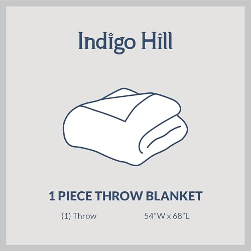 Paseo Road Indigo Hill by HiEnd Accents Hunt Life 54x68 Throw Blanket | Campfire, Pheasant Hunting Animal Print, Cabin Lodge-Style Soft Fleece Blanket for the Couch, Sofa, or Bed - color: Hunt Life