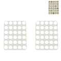 2 PCS Small Quail/Bird Egg Trays, Quail Egg Container, Quail Egg Tray Inserts Compatible with Dollar General's Fresh Start Refrigerator Storage Bin (Clear Plastic Tray not Included
