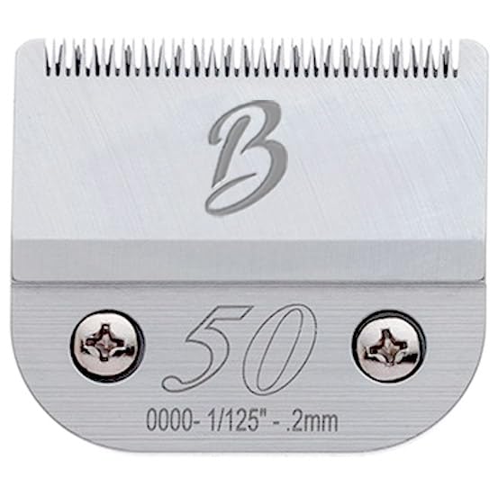 Detachable A Series 50 Blade Dog Grooming Clipper Blades Cuts Length 1/125" 0.2mm Japanese High Carbon Steel Dog Grooming Clipper Replacement Blade 50 | Compatible A5 Series(B50) - color: 50 (1/125" 0.2mm)