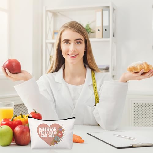 Kacctyen 12 Pcs Dietitian Gift for Women Nutritionist Makeup Bag Registered Dietitian Cosmetic Bag for Registered Dietitians Thank You Gift - style: Nutritionist