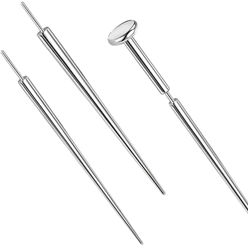14g/16g/18g/20g ASTM F136 Titanium Piercing Kit Taper Insertion Pin | for Threadless Push In Tragus Helix Lip Nose Helix Piercing Jewelry Cartilage Earrings Labret Studs Nose Stud Stretcher - color: 2 Tapers for 16g/14g Threadless Bar