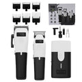 TPOB Play Barber Hair Clippers for Men 7500 RPM with Rubber Grips (White 3 Set) - color: White 3 Set