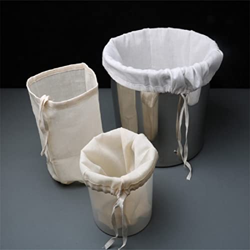 Food Grade Soy Milk Filter Bags, 200 Micron 20*30CM Fine Mesh Bag Milk Filter Bag All Purpose Food Strainer Nylon Cheesecloth