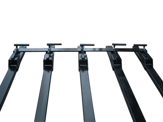 57" Debris/Manure Fork For 5' or Wider Loader Buckets, Skid Steers, Rated 3000 LB, Overall Length 60" - size: 57"