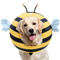 PAWCHIE Inflatable Dog Cone Collar Alternative, Soft Dog Cone for Medium to Large Dogs After Surgery, Adjustable Neck Recovery E-Collars Donut Collar with Cute Bee Shape, Yellow L - color: Yellow, size: L(Neck:16"-18")