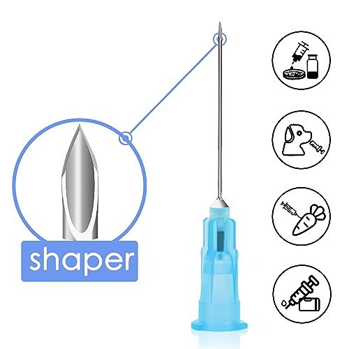 Arrebol 3ml syringe with luer lock needle,Plastic Disposable Syringe Tool for Scientific Labs,Liquids Refilling,Measuring,Individually Sealed Packaging (3ml with 23G1inch Needle 100-Pack)