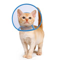 Cat Cone Collar, to Stop Licking, Recovery Elizabethan After Surgery, Clear Soft Neck E-Collar, Not Block Vision, for Kitten Puppy Dog Pet in Surgery Remedy - S in Blue | Stop Licking, Soft Cone, Clear Vision, Soft Padded Neck, Recovery Collar, After Surg