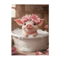 Piggy in The Bathtub, Adults Wooden Jigsaw Puzzles, Puzzles for Adults 500 Pieces, Funny Animal and Bathroom Wooden Puzzles Relieve Work Stress Game, Ideal for Relaxation and Family Fun