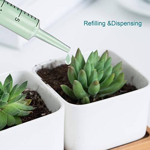 20ml Plastic Oral Syringe Without Needle for Liquid Lab Medicine Dropper | 20 ml / 20 cc, Ideal for Beverage Dispensing, Thick Liquids Irrigation, Food and Water Feeding, Individually Packaged, 4-Pack