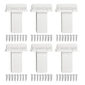 6 Pack 6" Door Hinges,280 Lbs Capacity Heavy Duty Gate Hinges | Matte white T-Strap Shed Gate Hinges,Barn Door, Shed Doors, rust-resistant,durable(6 inch - 6 Pack)-Patent Pending - size: 6 inch - 6 Pack