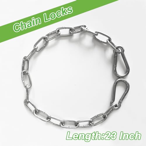 Gate Chain Lock,Gate Latch Chaining Lock for Livestock Horse Goat Cows Stall,Outdoor Fence Gate,Yard, Barn - size: 20INCH 1PCS
