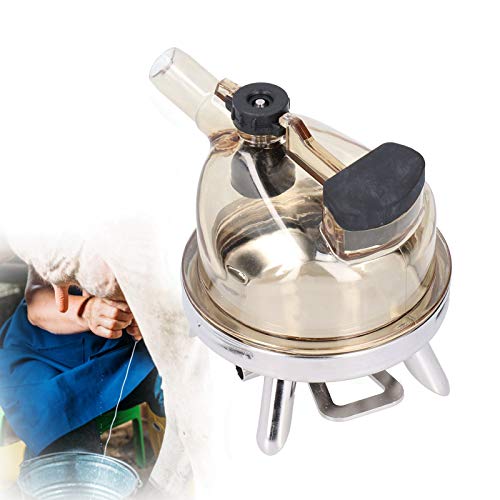 Cryfokt Milking Claw, 400Ml Cow Milk Collector Tool Replacement Easy to Install Farm Milking Machine Accessories with Stainless Steel Base, Milk Claw Cluster for Cow Sheep
