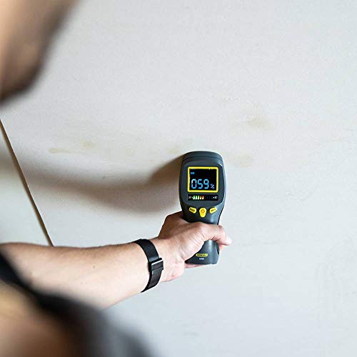 General Tools MM8 Pinless Moisture Meter for Wood, Walls & Mold Detection | Non-invasive wood moisture meter for walls, drywall & lumber. Mold detector for home moisture & humidity moisture testing. - size: MM8