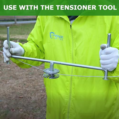 Electric Fence Wire Strainer, 10Pcs Rapid Wire Tensioner, Fence Tightener, for Fencing Tool and Tightening Metal Fence Post - style: 10Pcs Fence Tensioner