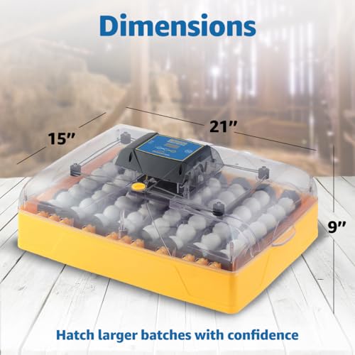 Brinsea Ovation 56 EX Egg Incubator, Humidity Control & Educational Book | 50+ years of trusted precision! Built-in automatic humidity, auto-turn & temp alarms take the stress out of hatching 56 eggs - style: Not Connected + Book