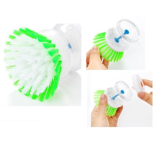 2PCS Hydraulic Plastic washing brush pot multicolor kitchen gadgets Wash Tool Pan Dish Bowl Palm Brush Scrubber Cleaning