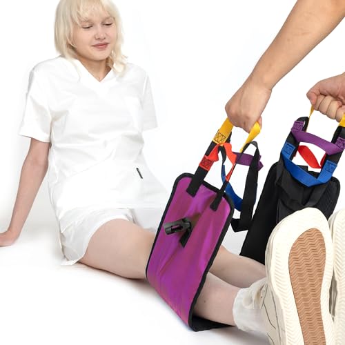Patient Lift Sling & Gait Belt – Heavy Duty Standing & Transfer Aid | 3-in-1 Design Safe Bed-to-Wheelchair Transfer Stand-Assist Support Heavy-Duty Construction Non-Slip Padded Belt - color: Blue