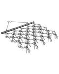 VEVOR Drag Harrow,5 ft x 4.5 ft Durable Chain Harrow with 60 Sharp Teeth,Suitable for ATV UTV Tractor, Ideal for Soil Preparation, Seeding, Smoothing Landscapes, and Yard Gravel Driveway Maintenance - size: 5 x 4.5 ft