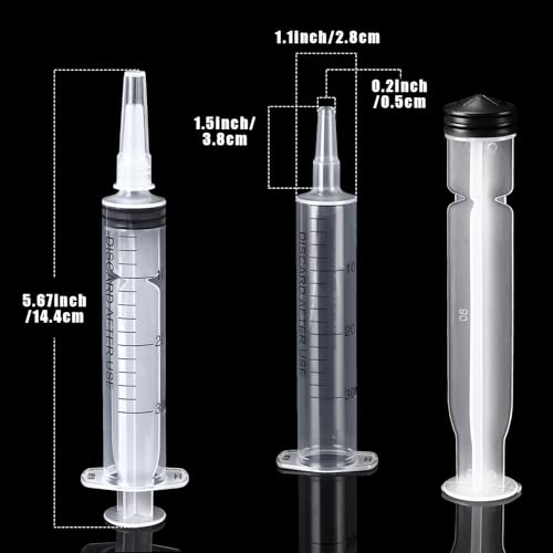 Boao 10 Pack Plastic Syringes Without Needle for Epoxy Resin,30 Ml | Measuring Syringe for Precise Measuring, Epoxy Applicator in Resin Crafts Labs Pet Feeding Oil Glue liquid Dispensing - size: 30 ML