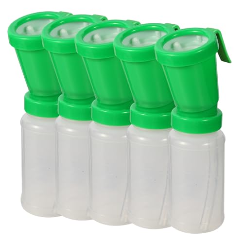 5 Pack Teat Dip Cup,Non-Return Teat Dipper,Nipple Cleaning Disinfection,Prefect for Cow Sheep Goat - 300 ml(Green) - size: 5 Pack