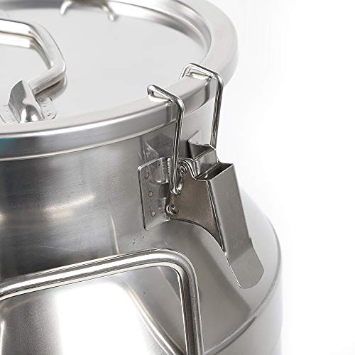 30L/7.92Gal Milk Cans-Stainless Steel Milk Transport Barrels Pail Milk Bucket Jug Oil Barrel Wine Barrel Canister Silicone Seal Barrel - size: 30L
