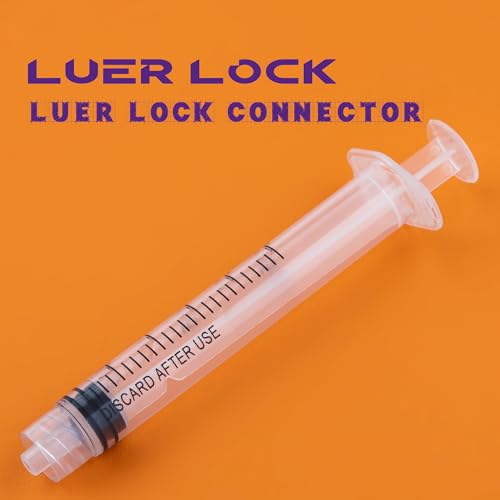 2.5ml Syringes with 23G 1 Inch Needles Luer Lock Syringe and Needle for Liquids, Individually Wrapped, Pack of 100 - size: 2.5ML-23G 1"