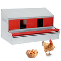 36" Redants Chicken Nesting Box, Metal Roll Away Nesting Boxes Chicken | Reversible Wall Mountable Chicken Laying Boxes, 36"×19.5"×20", Galvanized Steel, Waterproof, Up To 30+ Hens - size: 36.0"L x 19.0"W x 20.0"H