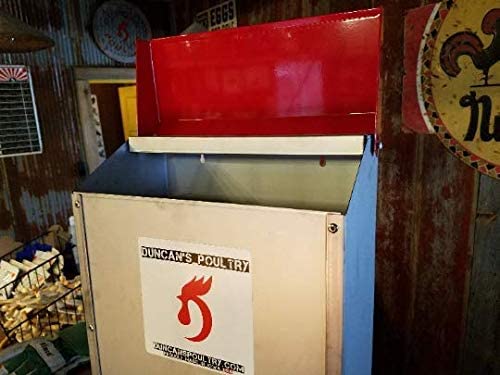DUNCAN'S FAMILY FARM STORE Space Saving Mountable Steel Poultry Feeder (Front Feed, Front Loading)