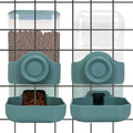 Hanging Cage Automatic Food Water Dispenser Detachable Auto Gravity 0.9 L Self-Feeding Feeder and Waterer Set, Crate Auto Feeder Dish for Small Pets Puppy Cats Ferret Bunny Guinea Pig