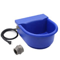 Automatic Heated Dog Water Bowl 1.3gal 100W Outdoor for Livestock | Us Plug Chew‑Proof Cord in Winter Outdoor Chicken Waterer With Thermostat & Float Valve for Pet Horses Sheep Poultry Cattle