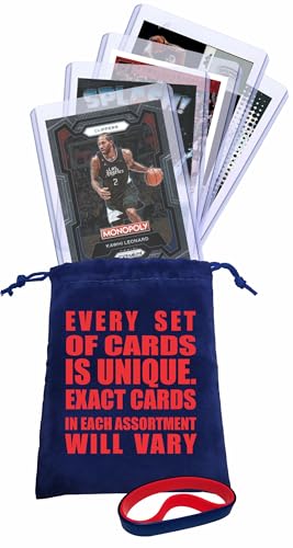 Kawhi Leonard (5) Assorted Basketball Cards Gift Pack - San Antonio Spurs, Toronto Raptors, Los Angeles Clippers Trading Cards