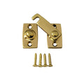 Solid Brass Shutter Bar/Door Latch, 7/8" x 2-3/32", Polish Brass, 1 Pack, Made in Taiwan - color: Polished Brass, size: 1 Pack