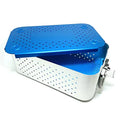 Instrument Sterilization Tray Box with Silicone mat 300mm*180mm*110mm Disinfection Sterilization ultrasonic Basket case ultrasonic Cleaning Washing Sterilization Trays opthalmic ENT