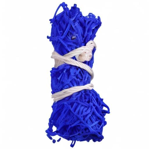 Harrison Howard Slow Feed Hay Net for Horses, 40 Inch Hay Bag Holds 1–2 Flakes, 2 Inch Mesh Durable Hanging Feeder for Stable, Pasture & Livestock-Blue - color: Blue