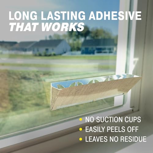 Catchmaster Window Fly Traps Decorative Linen 3 Count + 6 Refills, Gnat and Fruit Fly Strips for Indoor, Disposable Discreet Bug Catcher, Insect Sticky Glue Traps, Adhesive Pest Control for Home - size: 3 Reusable + 6 Refills