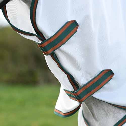 WeatherBeeta ComFiTec Tyro Mesh Combo Neck, White/Green/Burnt Orange, 69" - size: 69"