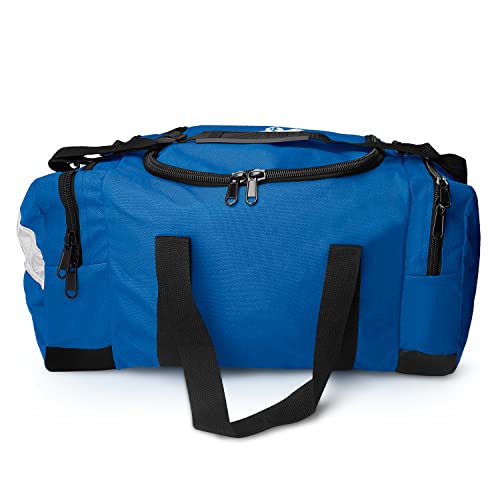 ASA TECHMED Large EMT First Responder Trauma Medical Bag Empty for Home 21x12x9 Inches, Office, School, EMTs, Paramedics, First Responders, Blue - color: Blue