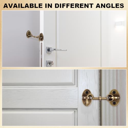 1 Piece 2.75 Inch Brass Hook and Eye Latch Gate Door Latch, Bronze | Cabin Hook Lock Door Lock Hardware Best for Window, Sliding, Shed, Fence, Gate, Cabinet, Bathroom, Closet - color: Bronze, size: 2.75 Inch