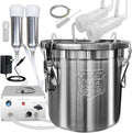 Cow Milking Machine (12L, Classic Model) and Goat Milking Teat Cup Replacement (Tube Included)
