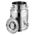 Stainless Steel Milk Can, 15 Liter Seamless Milk Jug Wine Pail Bucket with Spigot 3.96 Gallon Anti-Leak Liquid Storage Container Milk Pail with Sealed Lid for Milk and Wine (15L with Spigot) - size: 15L with Spigot